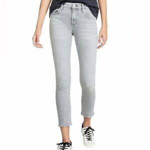 AGOLDE Feel Good Sophie High Rise Skinny Crop Grey Jeans size 30